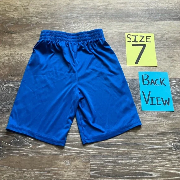 Boys Size 7 Champion Royal Blue Sports Shorts - Picture 5 of 6